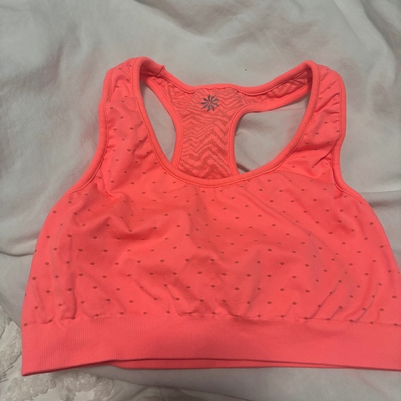 Neon Pink Reversible Seamless Sports Bra - Picture 1 of 4